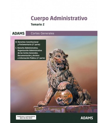 TEMARIO 2 ADMINISTRATIVOS DE LAS CORTES GENERALES