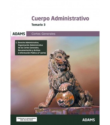 TEMARIO 3 ADMINISTRATIVOS DE LAS CORTES GENERALES