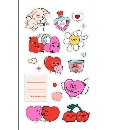 PEGATINAS ESPECIALES LOTE DE 12 - FULL OF LOVE TO MAKE EVERYTHING LOOK