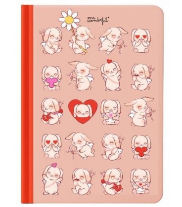 LIBRETA A5 LOTE DE 5 - CONEJO CUPIDO