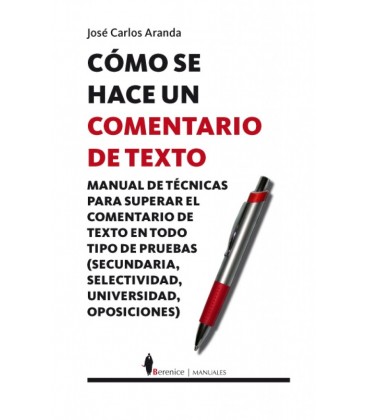 COMO SE HACE UN COMENTARIO DE TEXTO