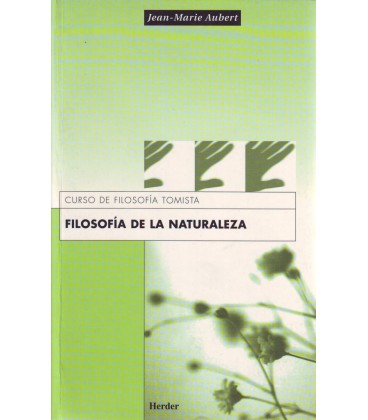 FILOSOFIA DE LA NATURALEZA