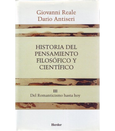 HISTORIA DEL PENSAMIENTO FILOSOFICO Y CIENTIFICO III