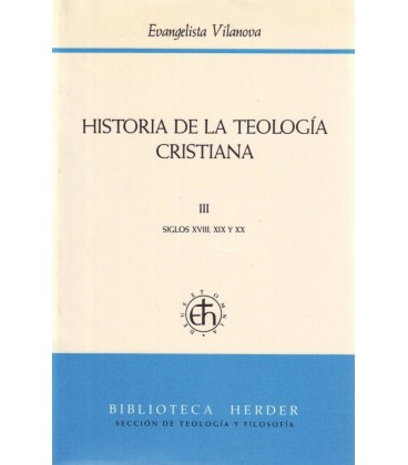 HISTORIA DE LA TEOLOGIA CRISTIANA III
