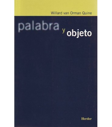 PALABRA Y OBJETO