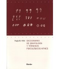 DICCIONARIO DE GRAFOLOGIA Y TERMINOS PSICOLOGICOS AFINES