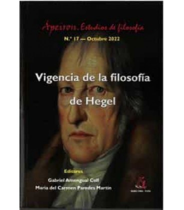 VIGENCIA DE LA FILOSOFIA DE HEGEL