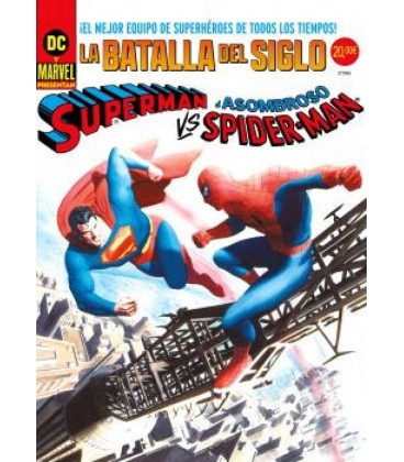 SUPERMAN VS. EL ASOMBROSO SPIDERMAN. PORTADA ALEX ROSS DC-MARVEL TREAS