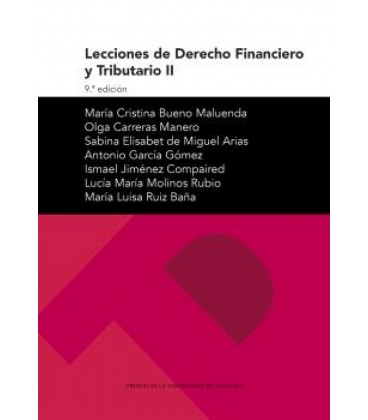 LECCIONES DE DERECHO FINANCIERO Y TRIBUTARIO II 9.ª EDICION