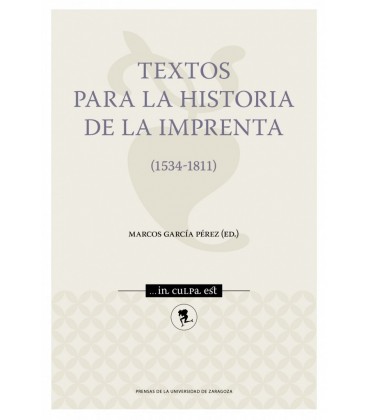 TEXTOS PARA LA HISTORIA DE LA IMPRENTA