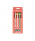 SET DE 3 BOLIS BORRABLES BO-BO (6uds) CABALLERO, PRINCESA Y DRAGON