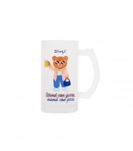 JARRA DE CERVEZA - MAMA CON GARRA