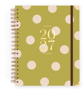 AGENDA CHARUCA SEMANAL 2027. PISTACHO DREAMS. GRANDE.