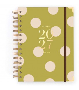 AGENDA CHARUCA SEMANAL 2027. PISTACHO DREAM. MEDIANA.
