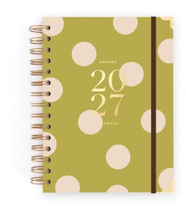 AGENDA CHARUCA SEMANAL 2027. PISTACHO DREAM. MEDIANA.