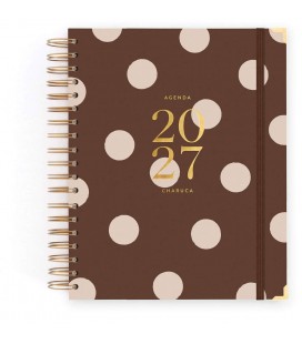 AGENDA CHARUCA DIARIA 2027 CHOCOLATE LOVE. GRANDE.