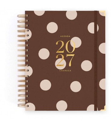 AGENDA CHARUCA DIARIA 2027 CHOCOLATE LOVE. GRANDE.