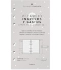 RECAMBIO DE HOJAS CONTROL DE GASTOS PARA PLANNER A6.
