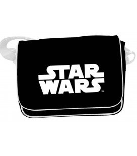 BANDOLERA SOLAPA LOGO STAR WARS BOLSO BLANCO Y NEGRO STAR WARS