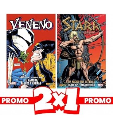 MARVEL HC 2X1 VENENO EL HAMBRE FAUCES Y GARRAS Y STARR EL ASESINO