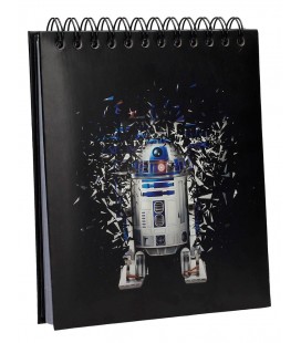 LIBRETA CON LUZ Y SONIDO R2D2 STAR WARS EP4