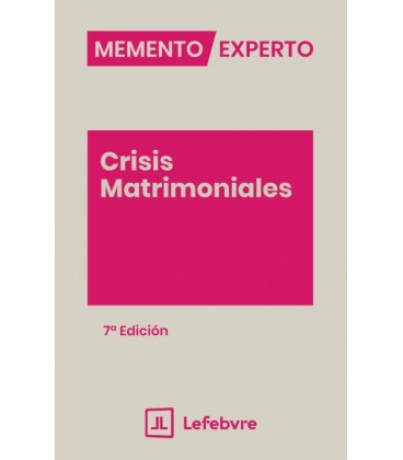 MEMENTO EXPERTO CRISIS MATRIMONIALES 7 ED