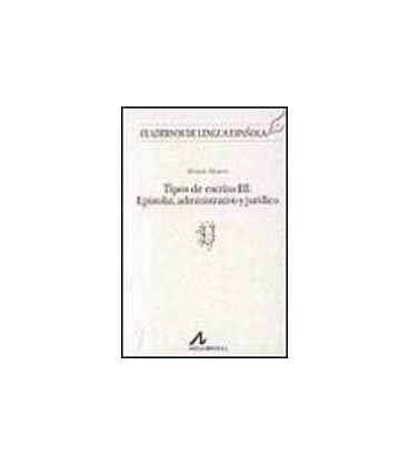 TIPOS DE ESCRITO III EPISTOLAR ADMINISTRATIVO JURIDICO (U)