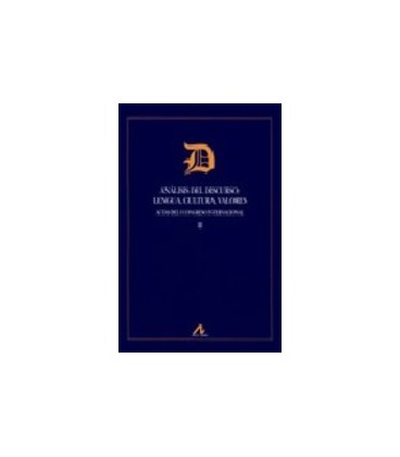 ANALISIS DEL DISCURSO LENGUA CULTURA VALORES (2 VOL)