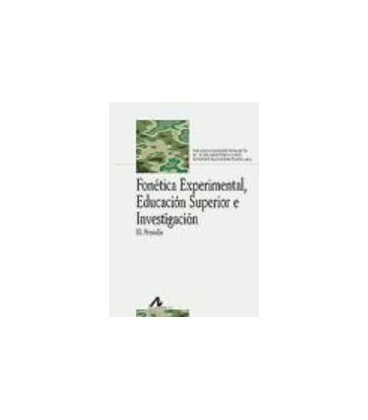 FONETICA EXPERIMENTAL EDUCACION SUPERIOR E INVESTIGACION
