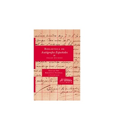 BIBLIOTECA DE AUTOGRAFOS ESPAÑOLES II