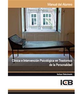 CLINICA E INTERVENCION PSICOLOGICA EN TRASTORNOS DE LA PERSONALIDAD