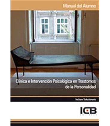 CLINICA E INTERVENCION PSICOLOGICA EN TRASTORNOS DE LA PERSONALIDAD