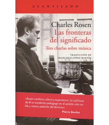 FRONTERAS DEL SIGNIFICADO TRES CHARLAS SOBRE MUSICA