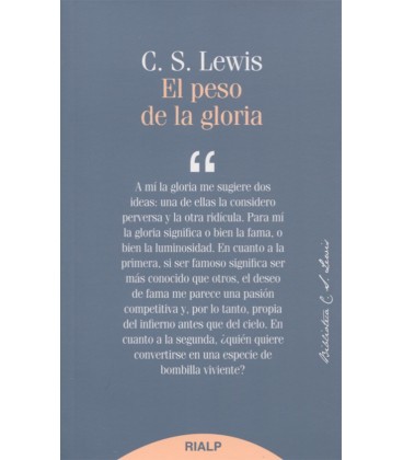PESO DE LA GLORIA