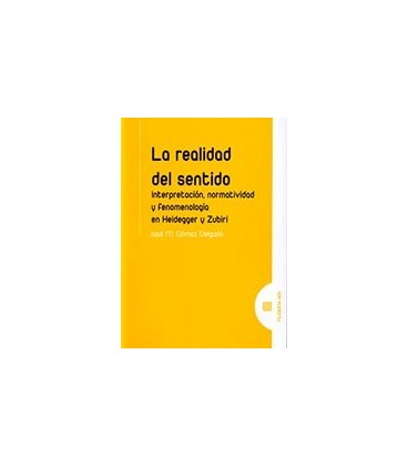 REALIDAD DEL SENTIDO INTERPRETACION NORMATIVIDAD Y FENOMENOLOGIA
