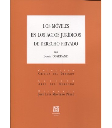 MOVILES EN LOS ACTOS JURIDICOS DE DERECHO PRIVADO