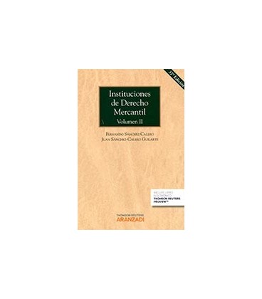 INSTITUCIONES DE DERECHO MERCANTIL VOL II (P+EB) 37 ED