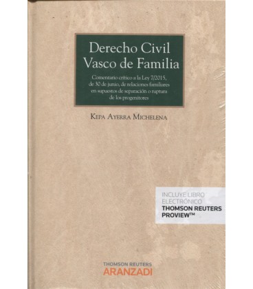 DERECHO CIVIL VASCO DE FAMILIA