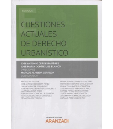 CUESTIONES ACTUALES DE DERECHO URBANISTICO