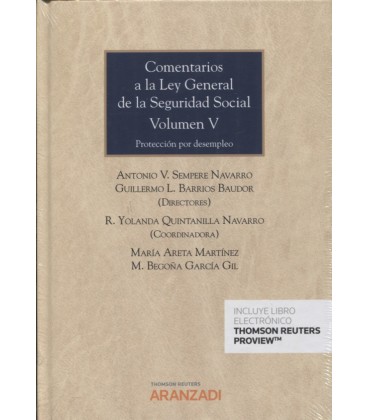 COMENTARIOS A LA LEY GENERAL DE LA SEGURIDAD SOCIAL VOLUMEN V