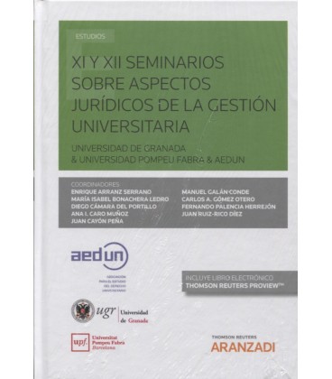XI Y XII SEMINARIOS SOBRE ASPECTOS JURIDICOS DE LA GESTION