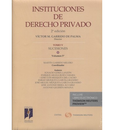 INSTITUCIONES DE DERECHO PRIVADO TOMO V