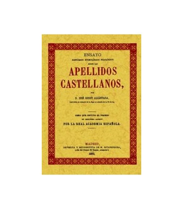 APELLIDOS CASTELLANOS ENSAYO HISTORICO