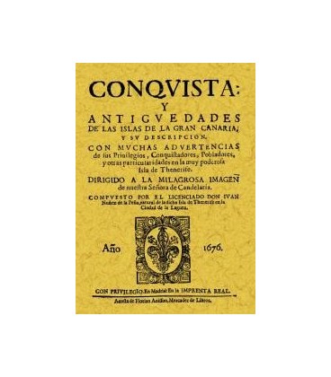 CONQUISTA Y ANTIGUEDADES DE LAS ISLAS CANARIAS