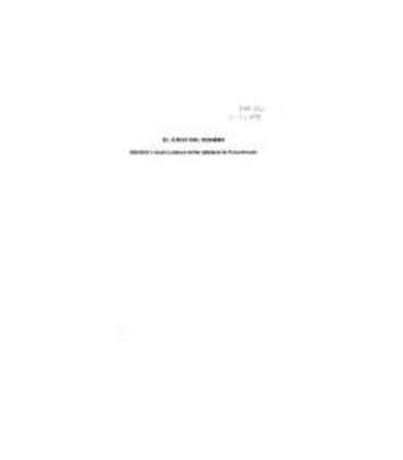 JUEGO DEL HOMBRE DEPORTE Y MASCULINIDAD