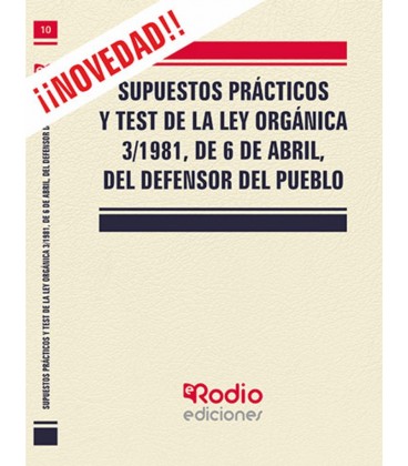 SUPUESTOS PRACTICOS Y TEST LEY 3 1981 6 DE ABRIL DEFENSOR DEL PUEBLO