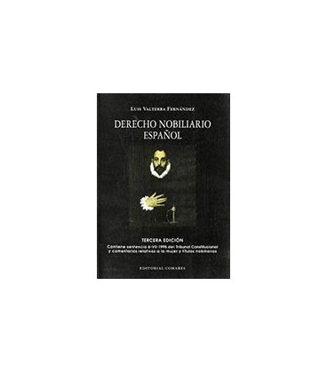 DERECHO NOBILIARIO ESPAÑOL 3 ED