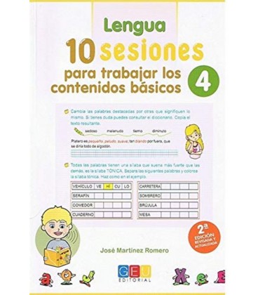 10 SESIONES PARA TRABAJAR CONTENIDOS BASICOS 04 LENGUA MATEMATICAS