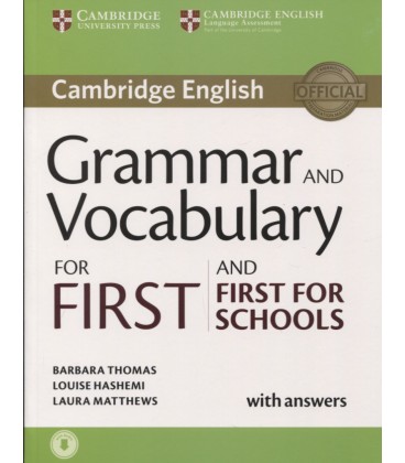 GRAMMARY AND VOCABULARY FOR FIRTS AND FIRST FOR SCHOOLS