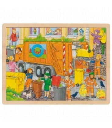 PUZZLE DE MADERA RECICLAJE